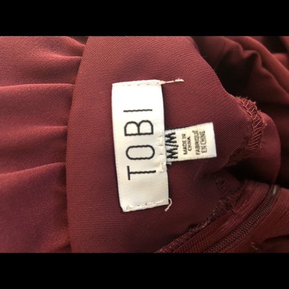 Burgundy jumpsuit - Picture 2 of 2